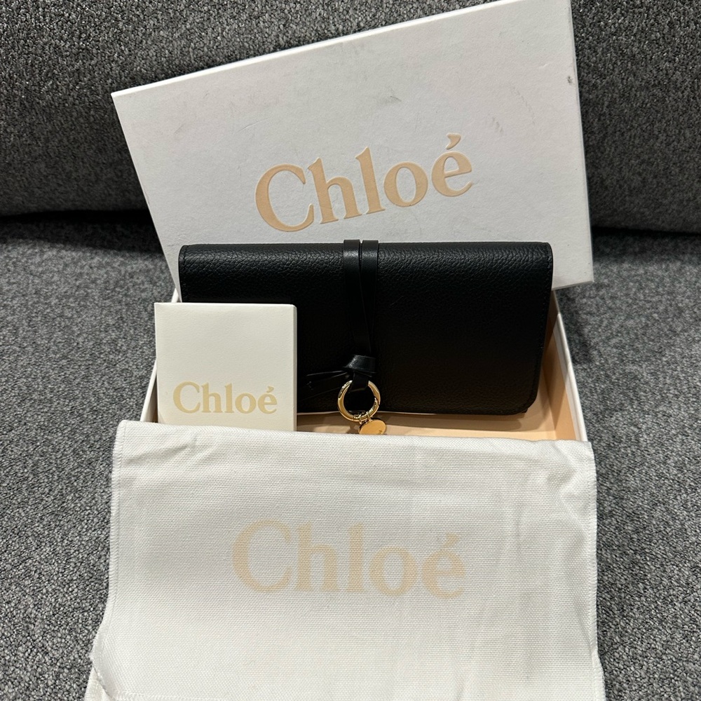 Authentic Chloe Bifold Calfskin Alphabet Wallet